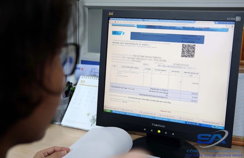 máy tính tiền không gửi được hóa đơn